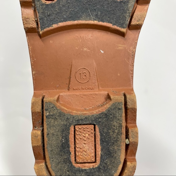 Western Chief Girls Camp Fire Plaid Rain Boots Size 13 - Picture 9 of 9